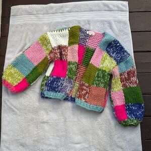 Colorful Chunky Knitted Cardigan